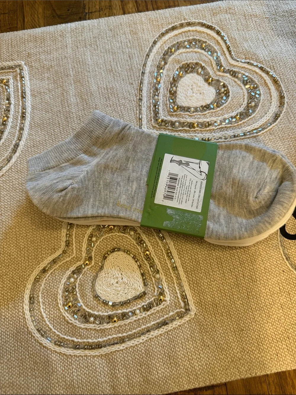 kate spade ankle socks- lemon print , white and gray